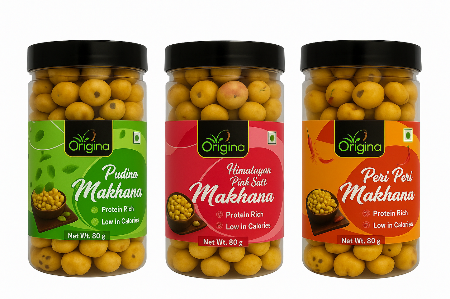 Origina - Combo of 3 - Pink Salt + Pudina + Peri -Peri
